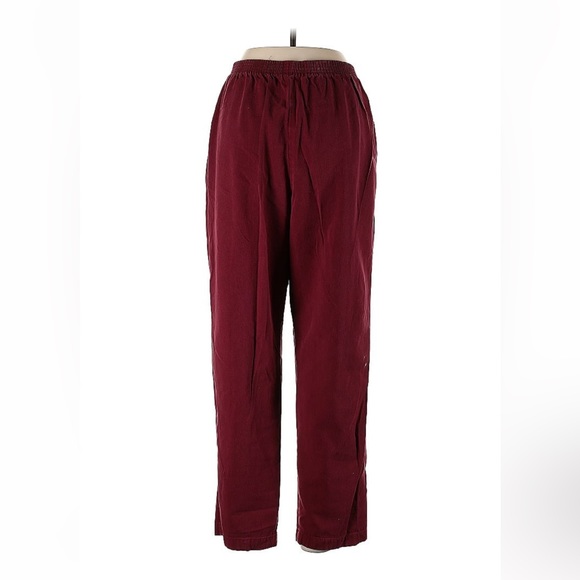 Company Collection - Maroon elastic waist pants size Large - Picture 1 of 4